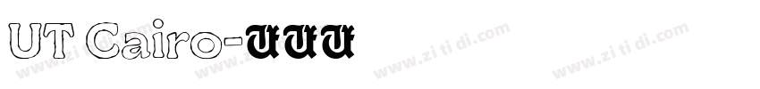 UT Cairo字体转换